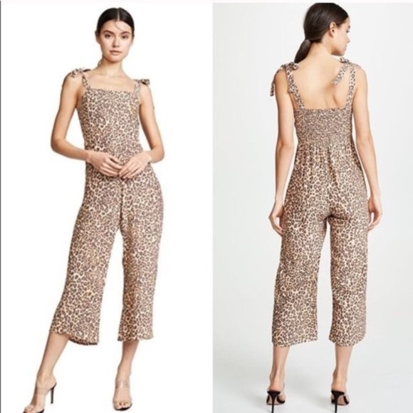 Faithfull the Brand Pants - Faithfull the Brand Elsa Jumpsuit Mila Leopard S/4